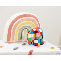 Elmer knuffel Patchwork olifant 17 cm